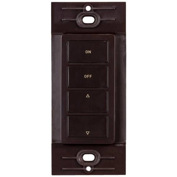 Wireless 1 Zone Brown Task Lighting Remote Control